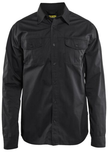 Blåkläder 3298-1190 Overhemd Twill Zwart
