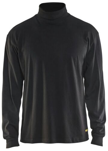 Blåkläder 3320-1040 T-Shirt lange mouwen met rolkraag Zwart