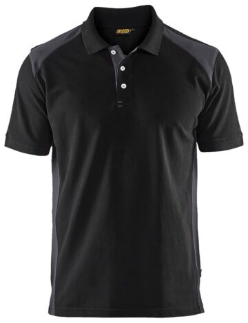 Blåkläder 3324-1050 Piqué Polo Zwart/Medium grijs