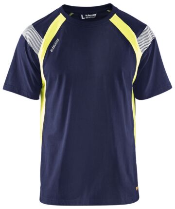 Blåkläder 3332-1030 T-shirt Visible Marine/High Vis Geel