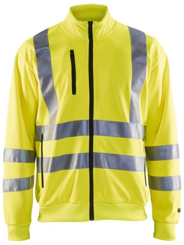 Blåkläder 3358-1974 Sweatshirt met rits High Vis High Vis Geel