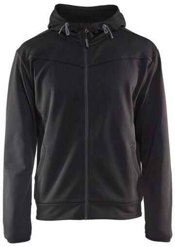 Blåkläder 3363-2526 Hooded sweatshirt met rits Zwart/Donkergrijs