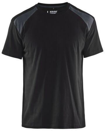 Blåkläder 3379-1042 T-shirt bi-colour Zwart/Donkergrijs
