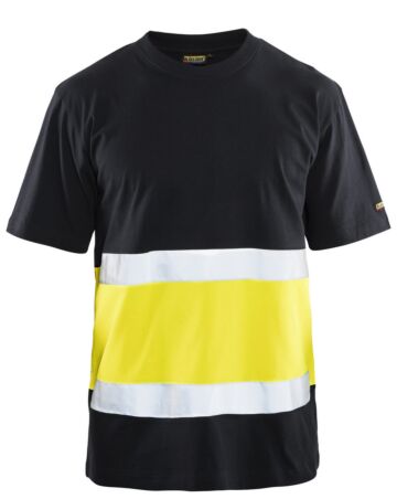 Blåkläder 3387-1030 T-shirt High Vis Zwart/High Vis Geel