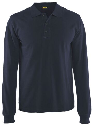 Blåkläder 3388-1050 Poloshirt lange mouwen Donker marineblauw