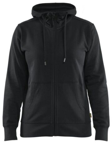 Blåkläder 3395-1158 Dames hooded sweatshirt met rits Zwart