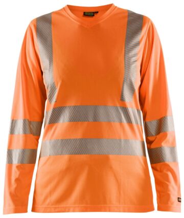 Blåkläder 3485-1013 Dames UV-T-shirt lange mouwen High Vis High Vis Oranje