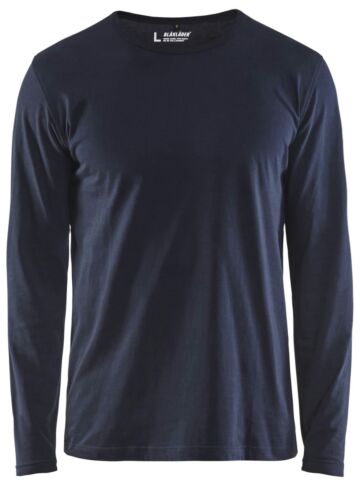 Blåkläder 3500-1042 T-shirt lange mouwen Donker marineblauw
