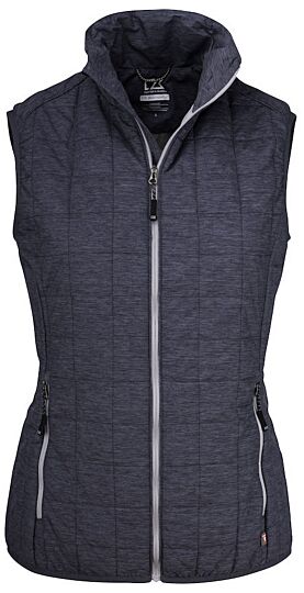 Cutter &amp; Buck Rainier Vest Dames Antraciet Marineblauw