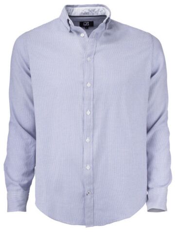 Cutter & Buck Belfair Oxford Shirt Heren Blauw/Wit