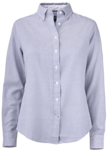 Cutter & Buck Belfair Oxford Shirt Dames Blauw/Wit