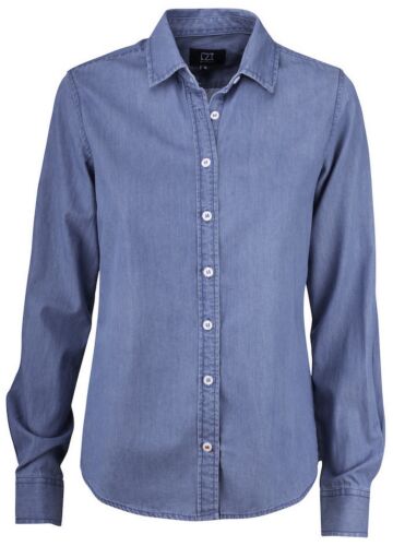Cutter & Buck Ellensburg Denim Shirt Dames Blauw