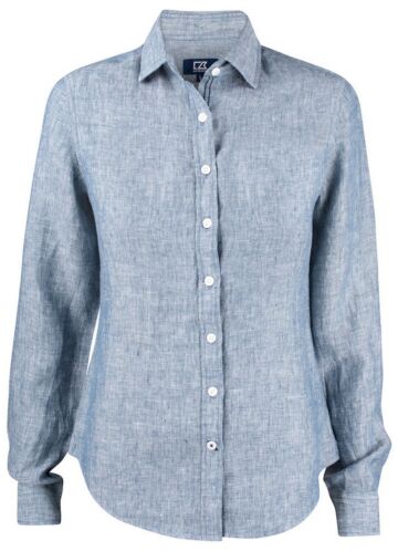 Cutter & Buck Summerland Linen Shirt Dames Blauw