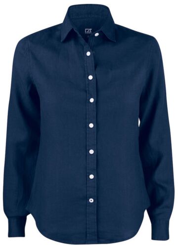 Cutter & Buck Summerland Linen Shirt Dames Donker Marineblauw