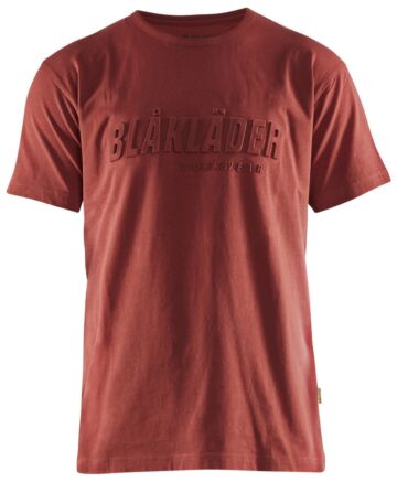 Blåkläder 3531-1042 T-Shirt 3D Gebrand rood