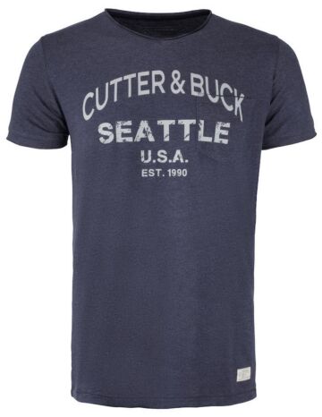 Cutter & Buck Pacific City T-Shirt Heren Blauw