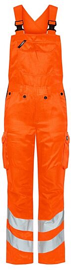 F. Engel 3543 Safety Ladies Bib Overall Repreve Orange