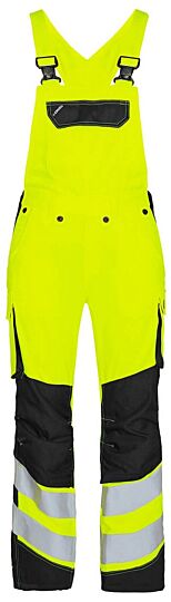 F. Engel 3543 Safety Ladies Bib Overall Repreve Yellow/Black