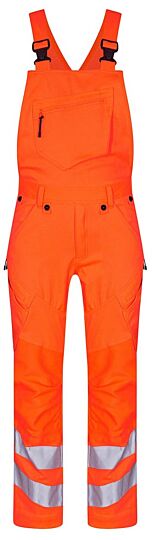 F. Engel 3544 Safety Bib Overall Stretch Orange