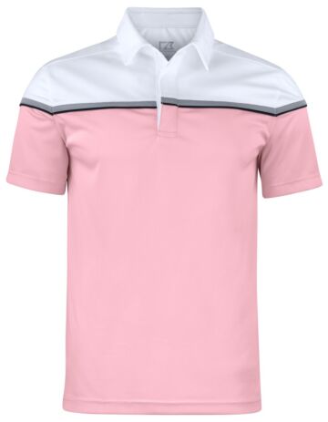 Cutter & Buck Seabeck Polo Heren Lichtroze/Wit