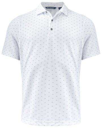 Cutter & Buck Virtue Polo Printed Heren Wit