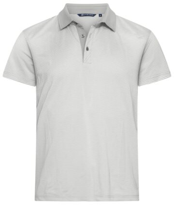Cutter & Buck Virtue Polo Stripe Heren Zilver