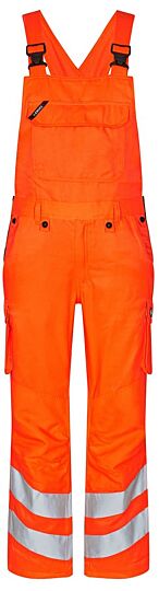 F. Engel 3545 Safety Light Bib Overall Repreve Orange