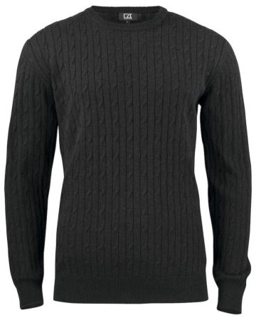 Cutter & Buck Blakely Knitted Sweater Heren Antraciet Melange