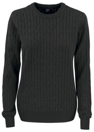 Cutter & Buck Blakely Knitted Sweater Dames Antraciet Melange