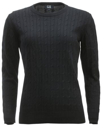 Cutter & Buck Blakely Knitted Sweater Dames Zwart