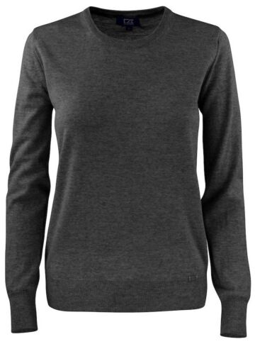 Cutter & Buck Kennewick Cn Sweater Dames Antraciet Melange