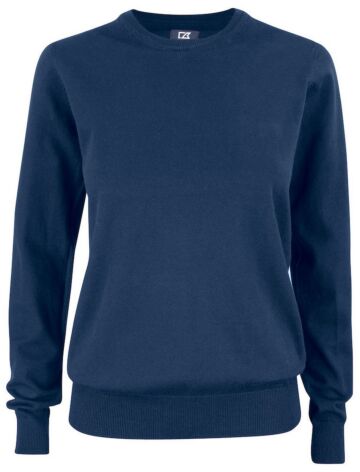 Cutter & Buck Oakville Crewneck Dames Donker Marineblauw