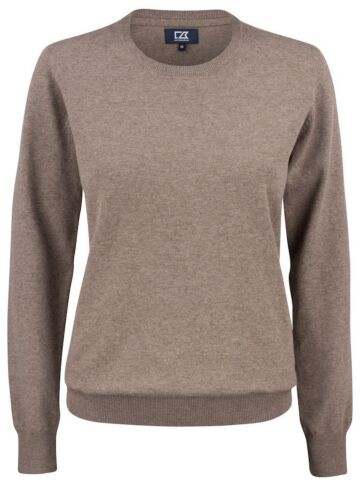 Cutter & Buck Oakville Crewneck Dames Nougat Melange