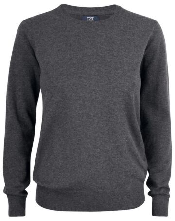 Cutter & Buck Oakville Crewneck Dames Antraciet Melange