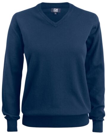 Cutter & Buck Oakville V-Neck Dames Donker Marineblauw