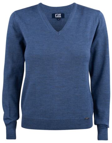 Cutter & Buck Everett V-Neck 2.0 Dames Blauw