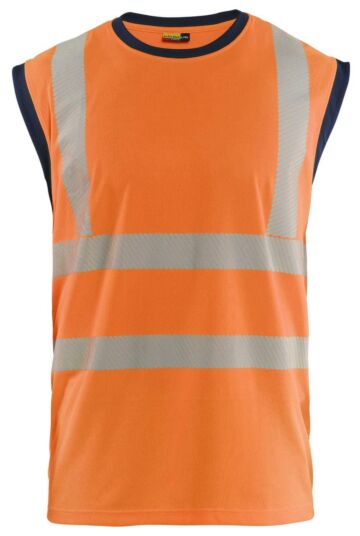 Blåkläder 3575-1013 Mouwloos onderhemd High Vis High Vis Oranje/Marineblauw