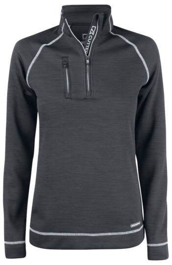 Cutter & Buck Chambers Hz Sweater Dames Antraciet Melange