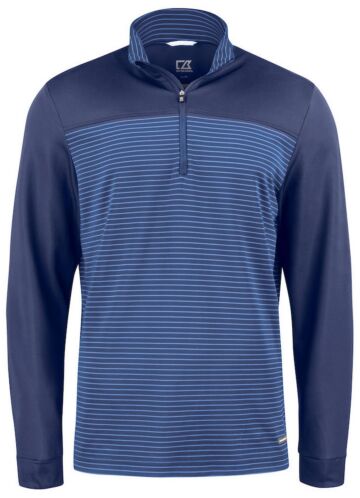 Cutter & Buck Traverse Half Zip Heren Donker Marineblauw