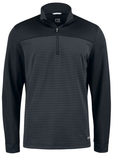 Cutter & Buck Traverse Half Zip Heren Zwart