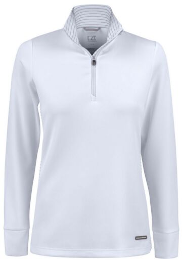 Cutter & Buck Traverse Half Zip Dames Wit