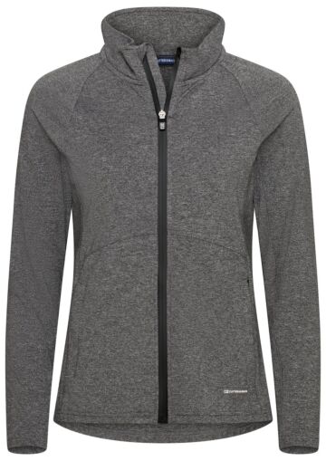 Cutter & Buck Adapt Fz Jacket Dames Antraciet Mélange