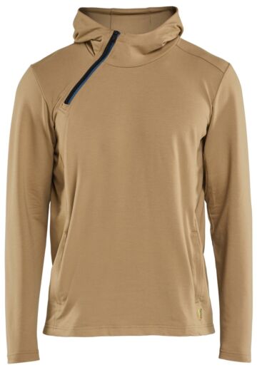 Blåkläder 3594-2547 Hoodie met schuine halve rits Nougat