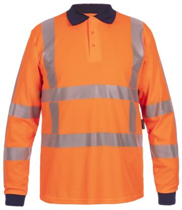 Hydrowear Polo Lange Mouwen Trinidad Fluor Oranje