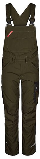 F. Engel 3815 Galaxy Ladies Bib Overall Forest Green/Black