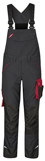 F. Engel 3815 Galaxy Ladies Bib Overall Anthracite/Red