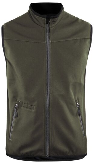 Blåkläder 3850-2516 Softshell bodywarmer Groen/Zwart
