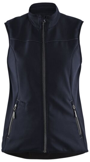 Blåkläder 3851-2516 Dames softshell bodywarmer Donker marineblauw/Zwart