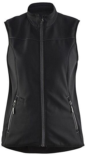 Blåkläder 3851-2516 Dames softshell bodywarmer Zwart/Donkergrijs