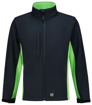 Tricorp 402002 Softshell Bicolor Marineblauw/Lime